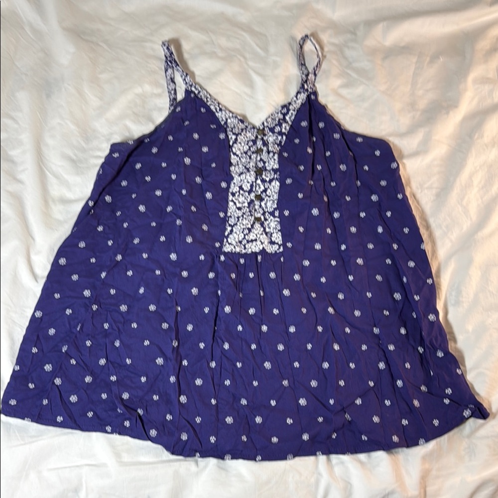 Sonoma Women's Camisole Tank in Purple Floral Size Medium